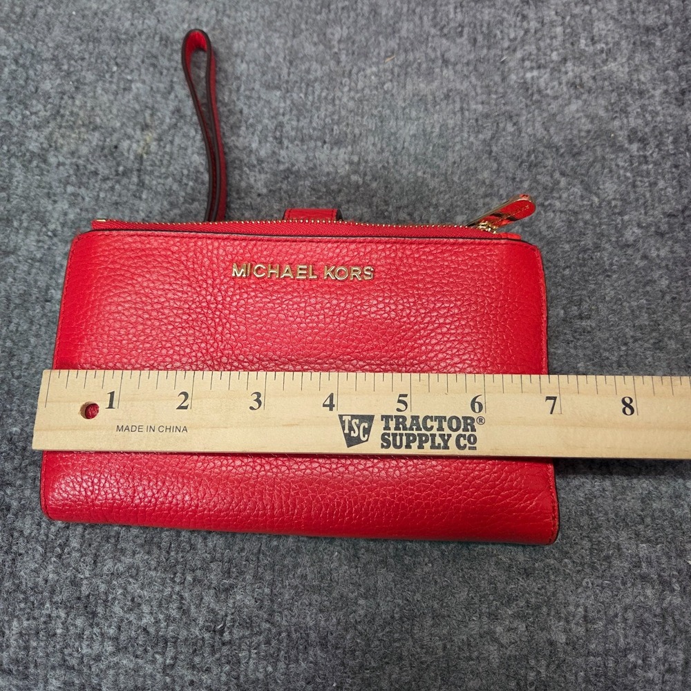 Michael Kors Riley Backpack Pebble Leather Dark‎ Sangria & Wallet Retail $498 - Picture 5 of 16